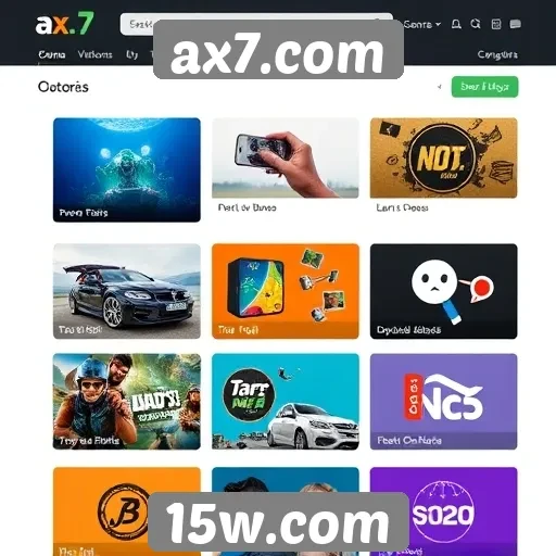 divisão de categorias facilita navegação no ax7.com